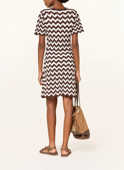 MJ Zigzag Crochet Mini Dress