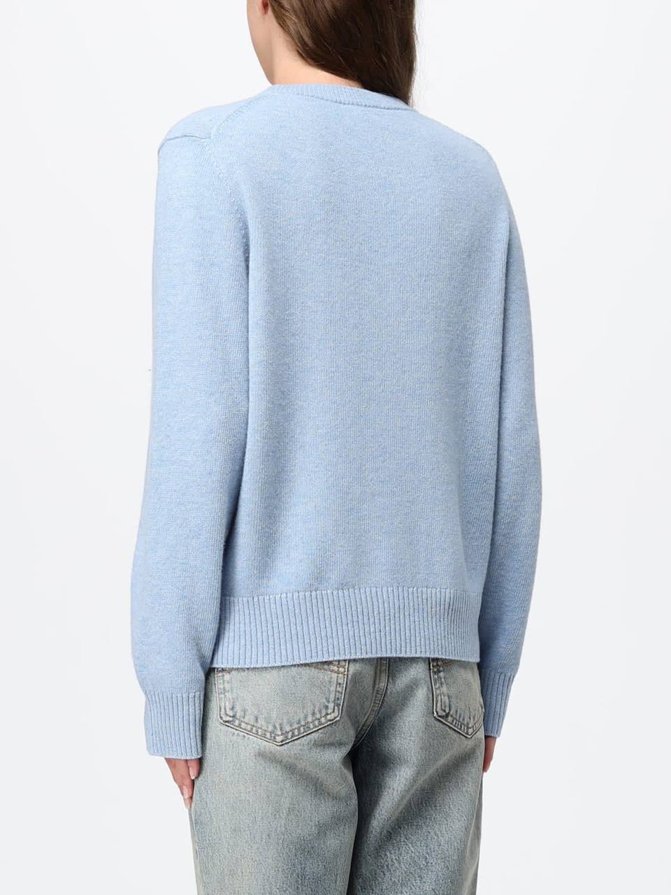 GN Blue Mermaid Graphic Wool-blend Sweater Pullover