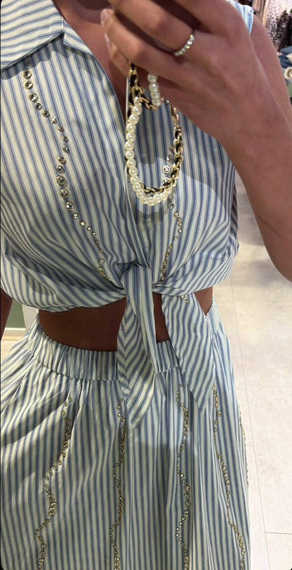 SD Lucio Crop Shirt | Lucia Midi Skirt