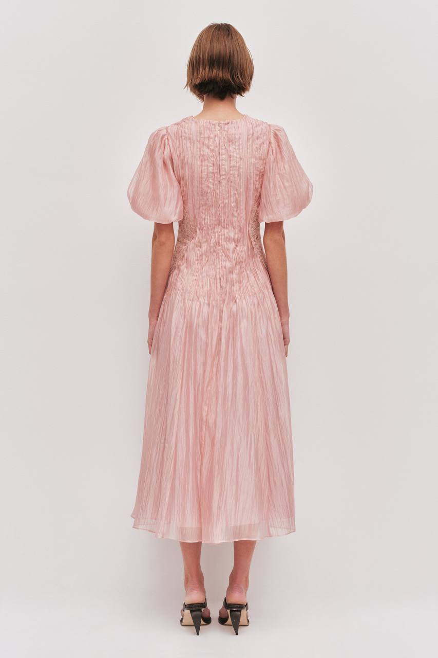AJ Ophelia Lace Midi Dress