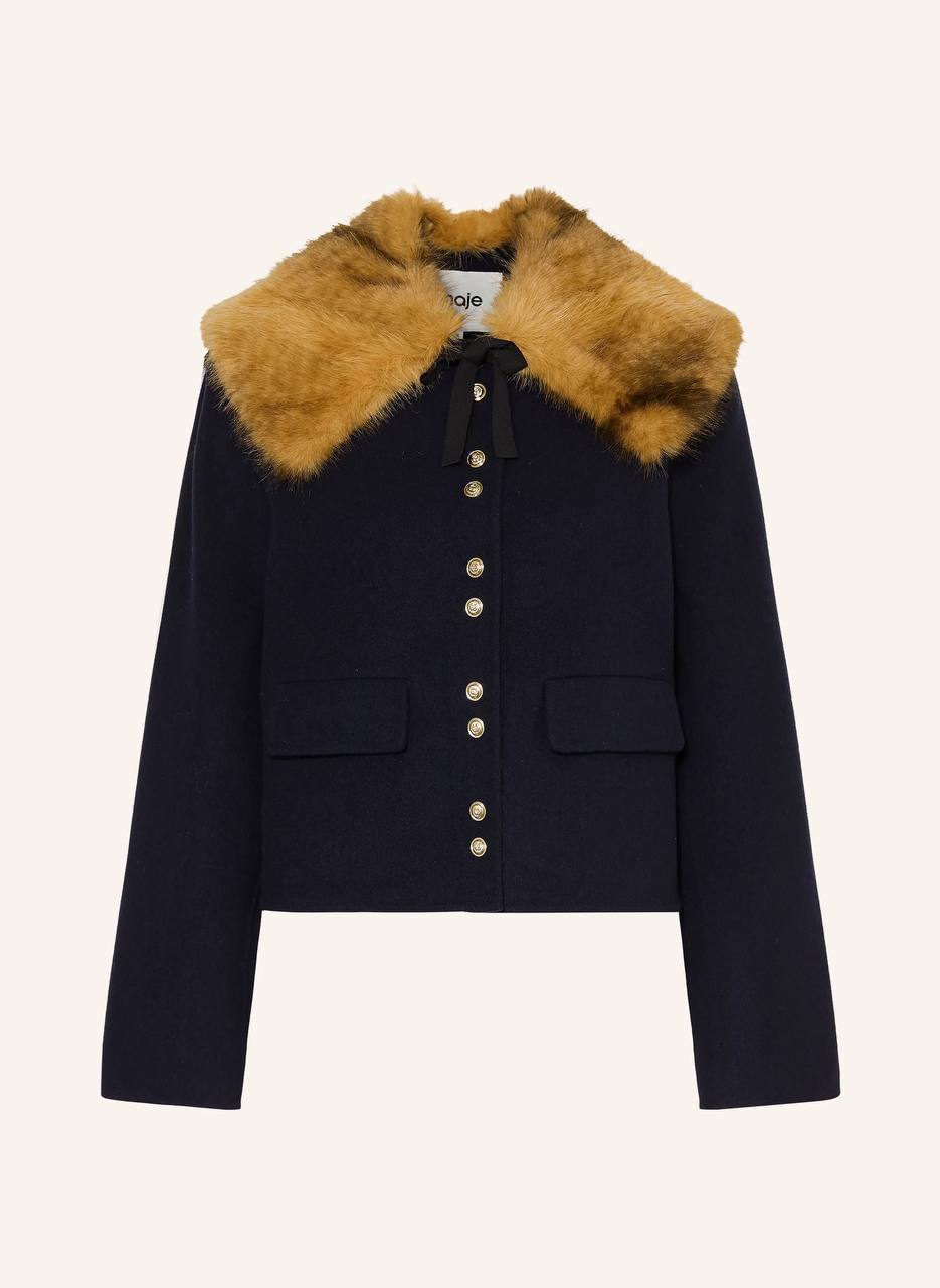 Short Double-Faced Wool Coat