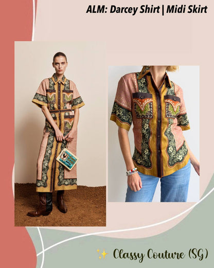 ALM Darcey Shirt | Midi Skirt