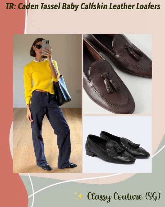 TR Caden Tassel Baby Calfskin Leather Loafers Shoes