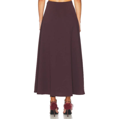 HS Heavy Crepe Midi Skirt
