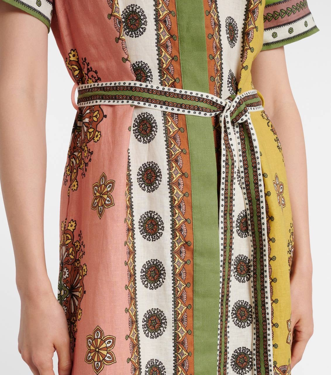 ALM Contina Linen Shirtdress Midi Maxi Dress