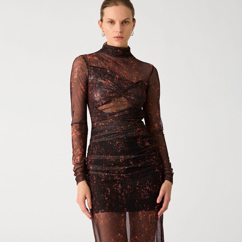 MS Madigral Mesh Midi Dress