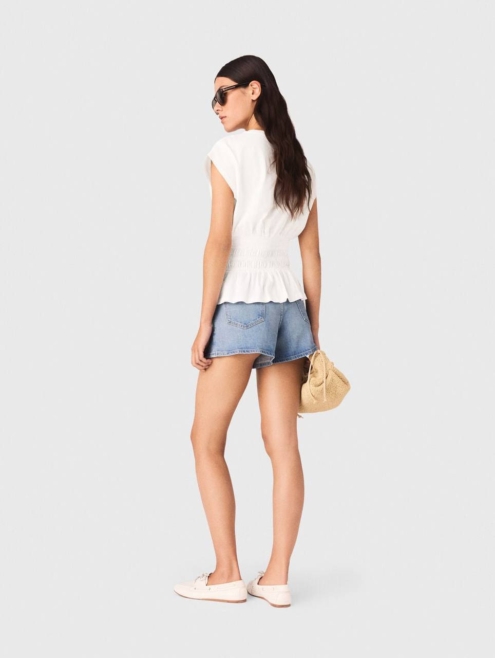 MJ Fitted Pleated T-Shirt