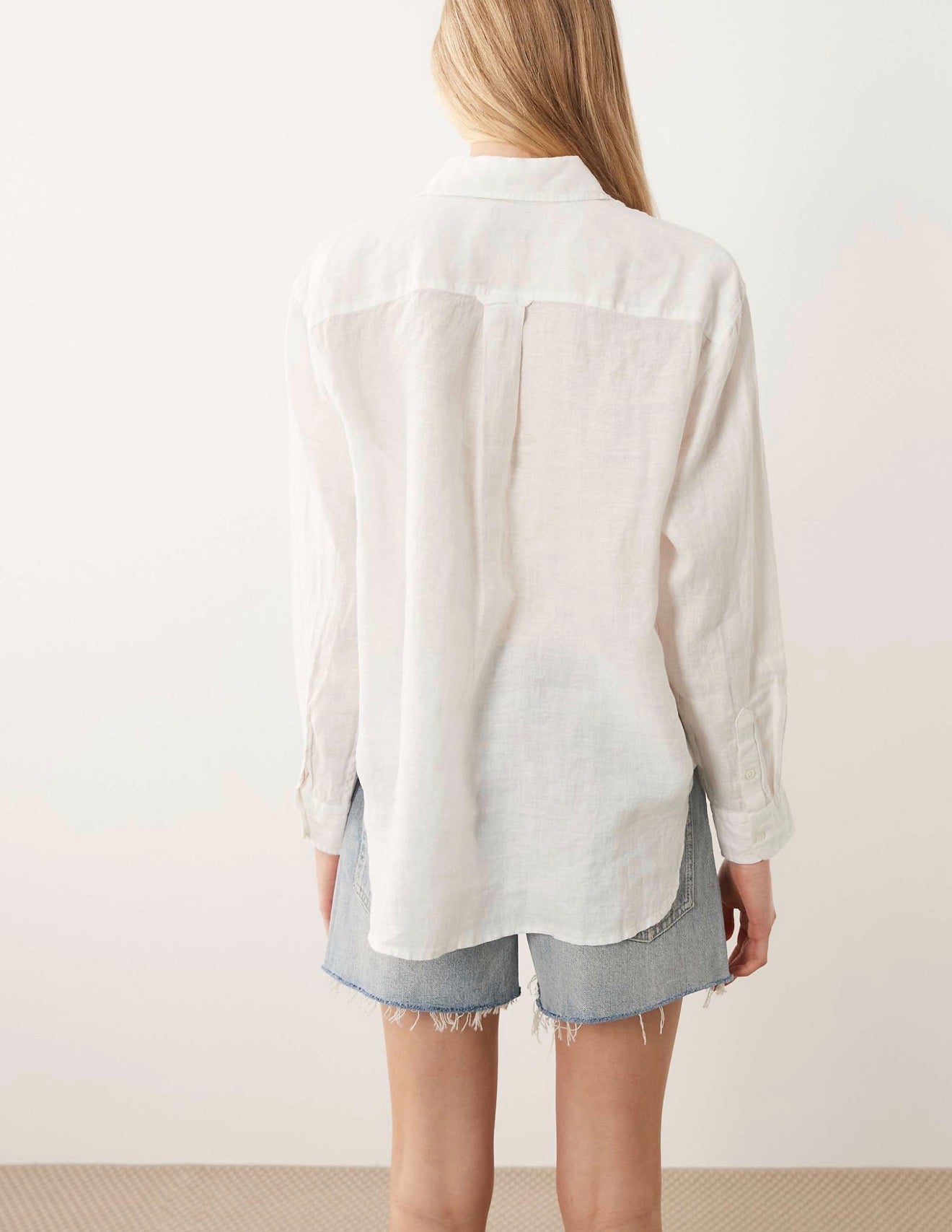 RL Oversized Fit Big Pony Linen Long Sleeve Sport Shirt