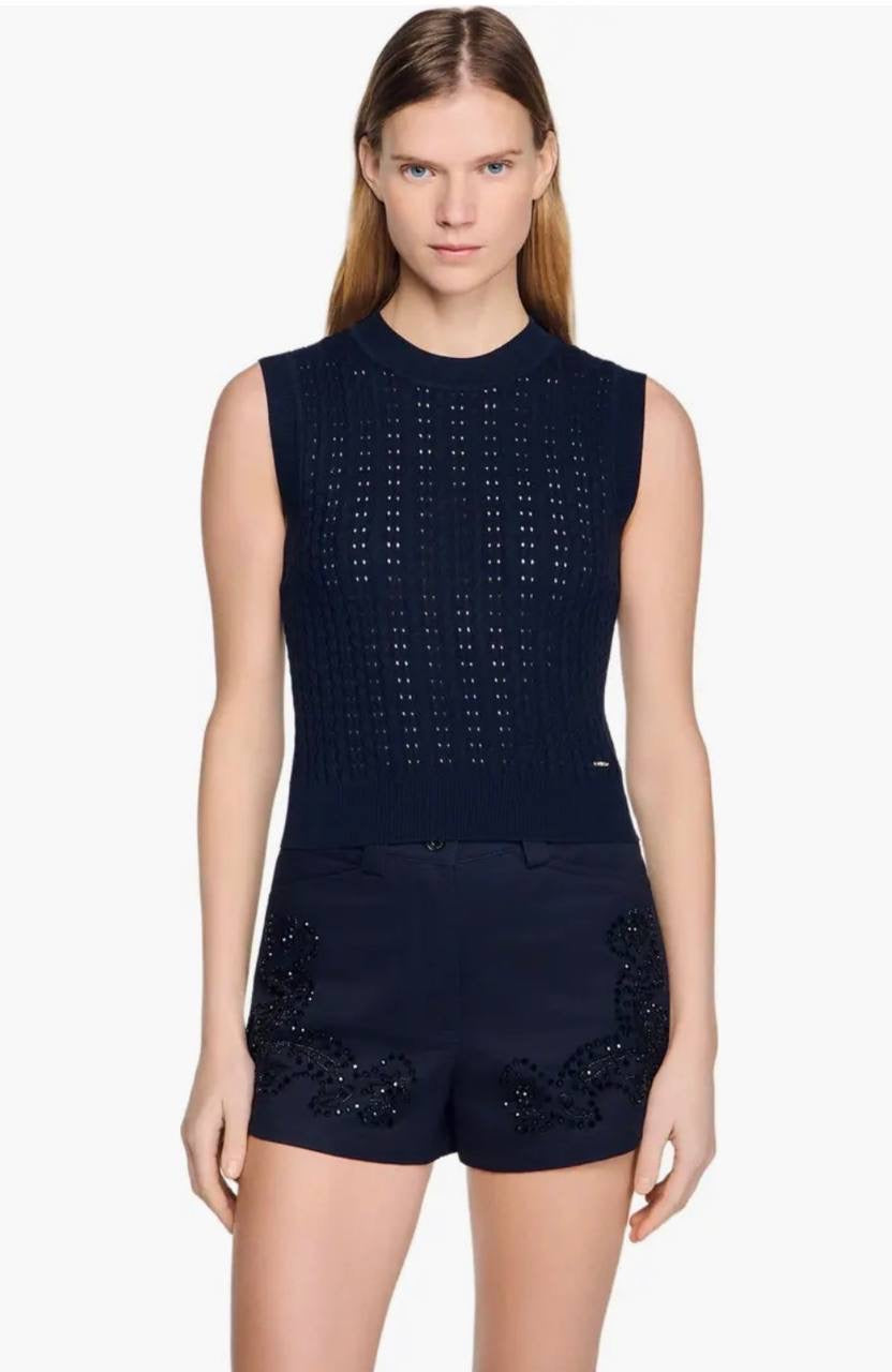 SD Flavio Cardigan | Textured Sweater Vest