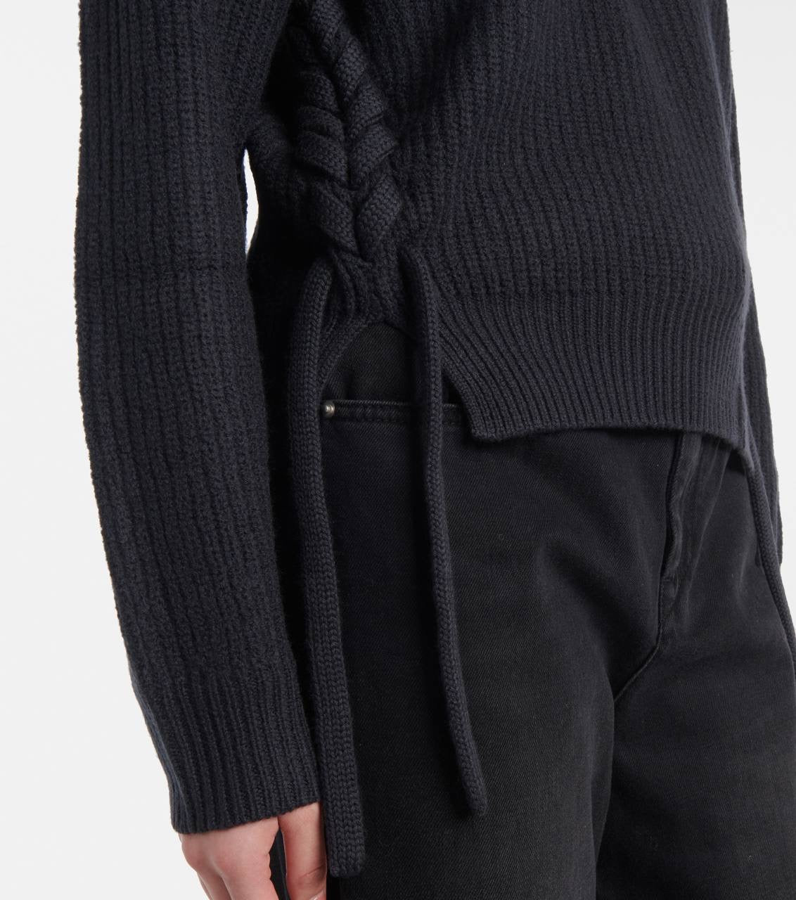 IM Noelia Whipstitch Merino Wool Sweater