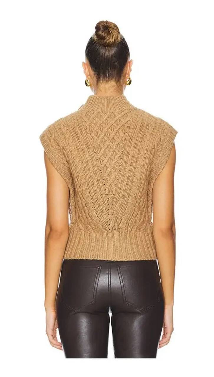 VB Holton Wool Cable Knit Vest