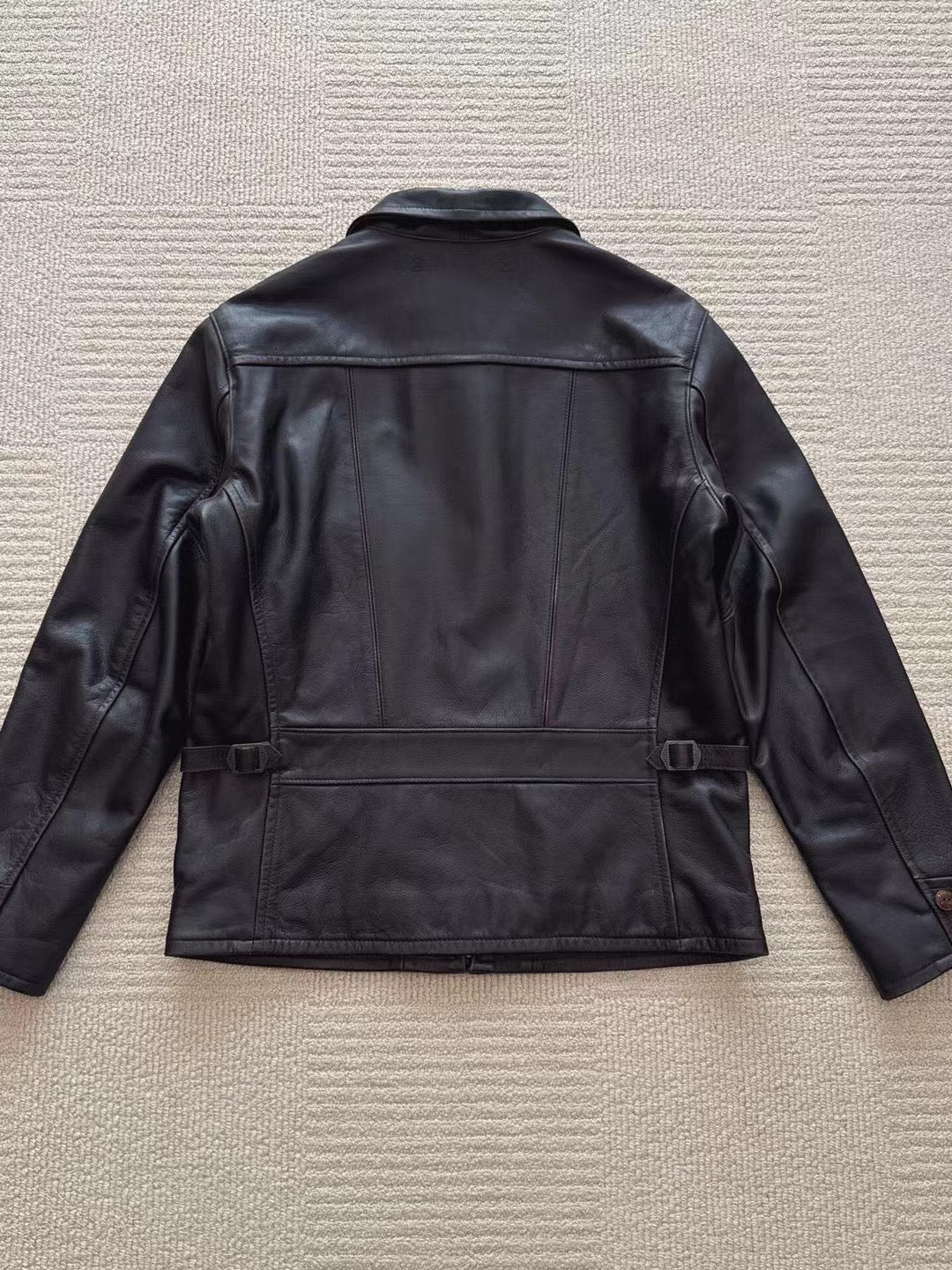 Men’s Calfskin Leather Newsboy Jacket