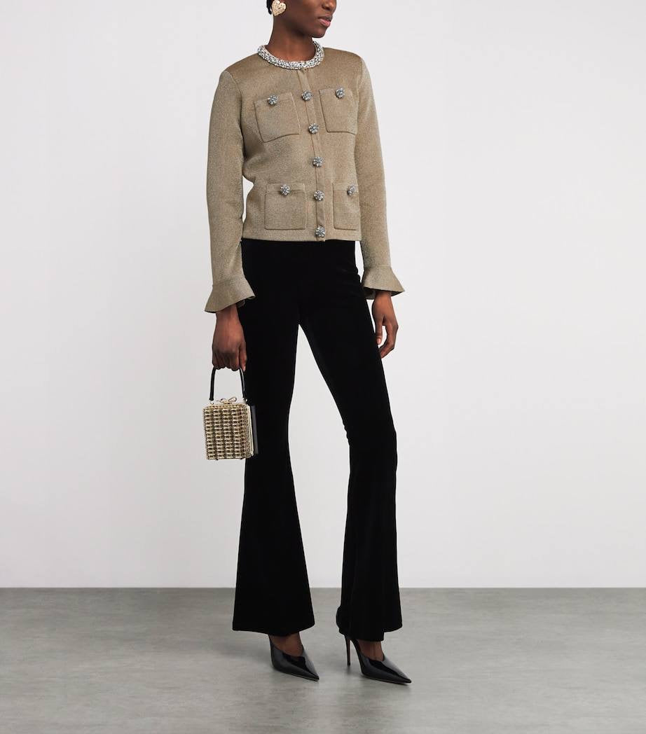 SP Gold Crystal Trim Cardigan