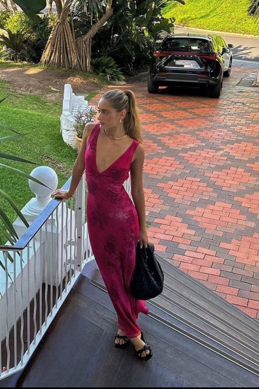 RP Marie Silk Maxi Dress in Anastasia Rose