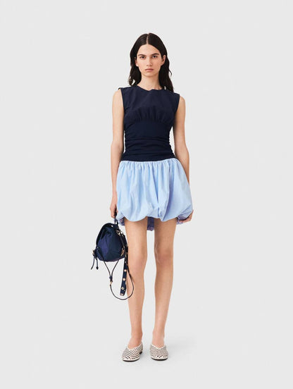 MJ Bubble Hem Mini Dress