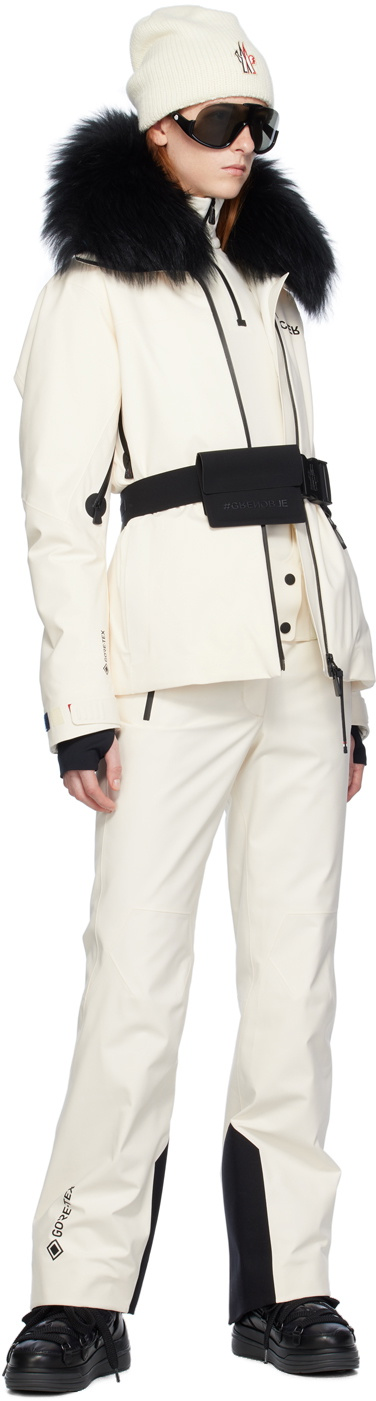 MC Grenoble Vizelle Tech Ski Down Jacket w/ Lamb Fur Trim | Belted Ski Trousers Pant | Set