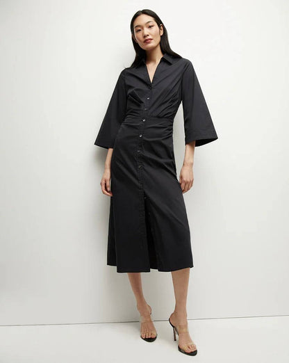VB Haydon Stretch-Cotton Midi Dress
