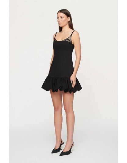 CLE Daisy Cotton Satin Mini Dress