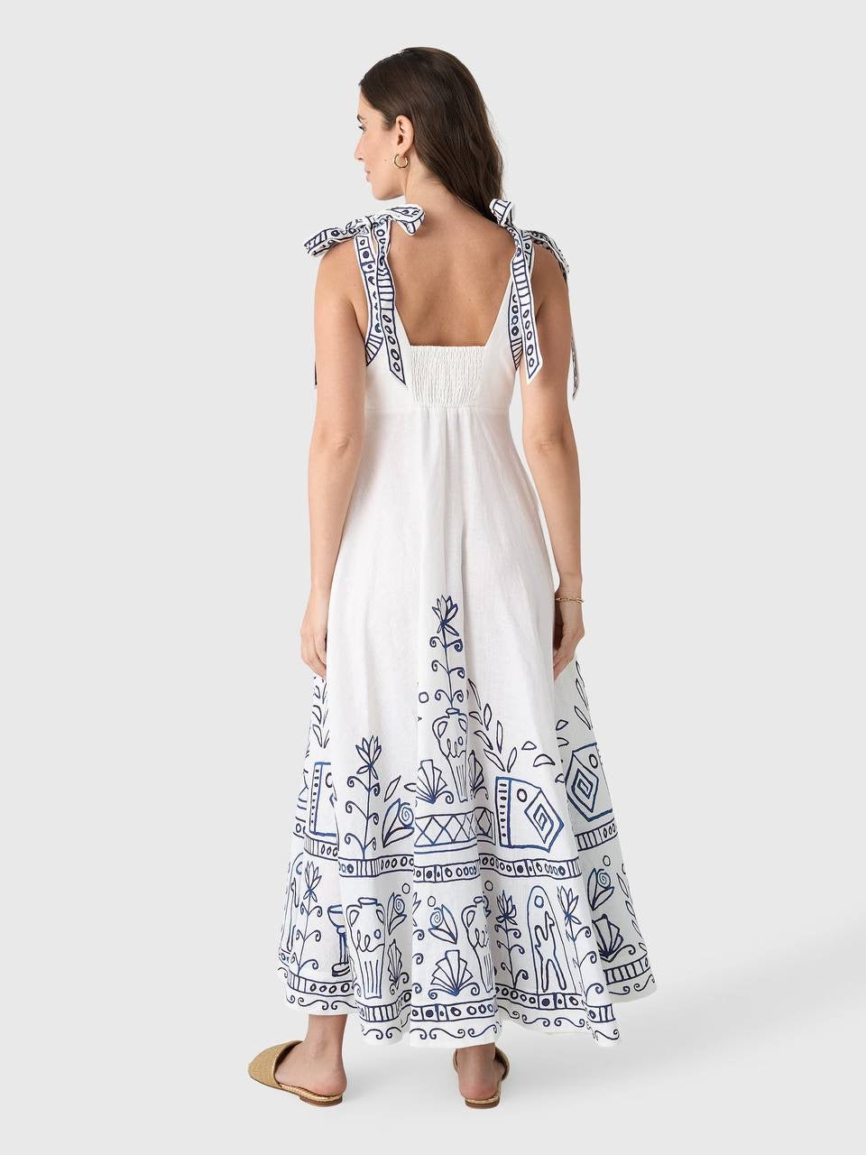 ALM Leela Ballet Linen Midi Dress