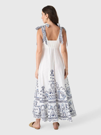 ALM Leela Ballet Linen Midi Dress