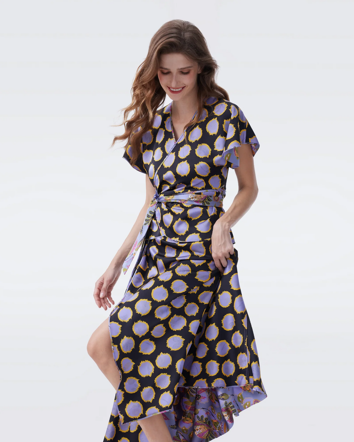 DVF Delhi Reversible Wrap Top | Krisa Midi Skirt | Set
