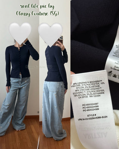 5 Colors! ARZ Shelly Viscose-Blend Button-Down Cardigan