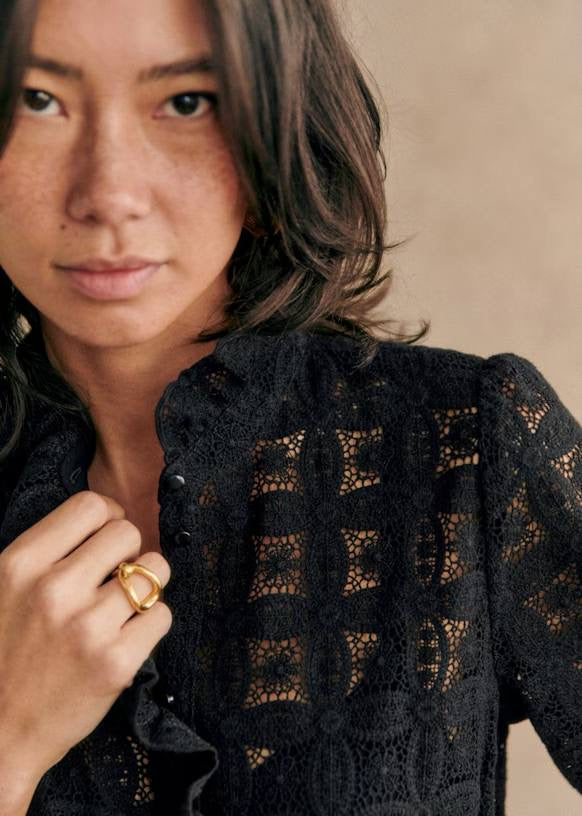 SZ Chlo Sheer Cotton Lace Shirt