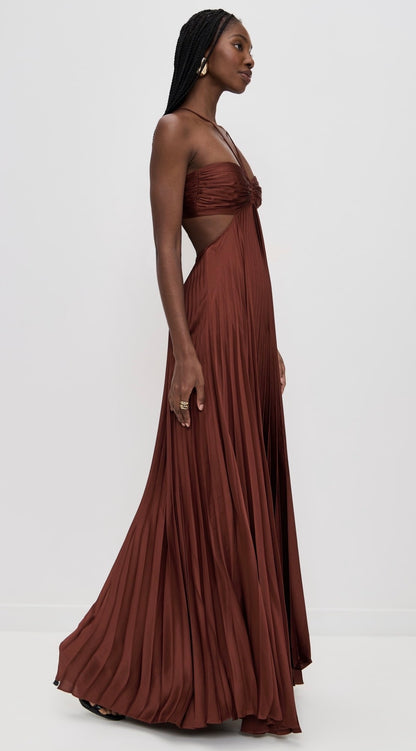 (PART 2/2) 8 Colors! ALC Moira Satin Pleated Maxi Dress