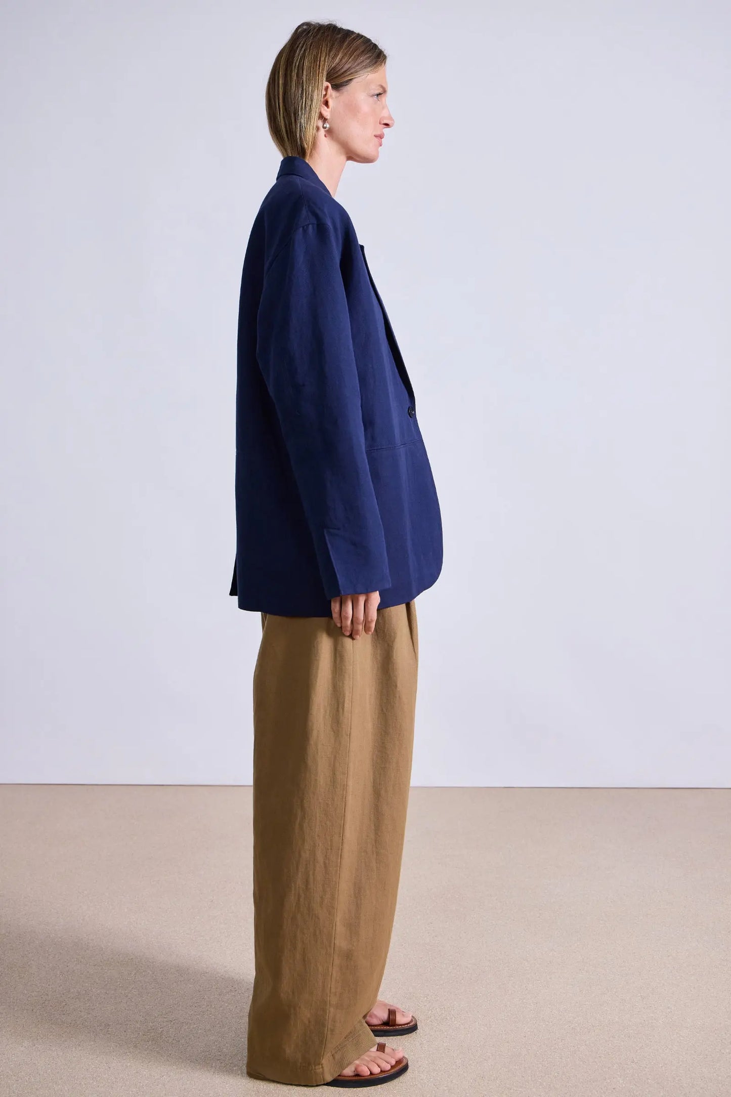 7 Colors! AA Oversized Cotton-Linen Blazer Jacket