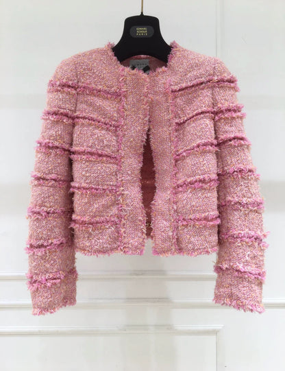 EAP Pink Stripe Tweed Jacket