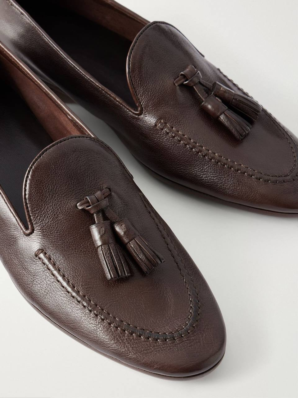 TR Caden Tassel Leather Loafers Shoes