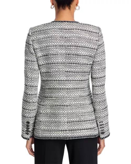 VB Alessia Metallic Tweed Cutaway Jacket