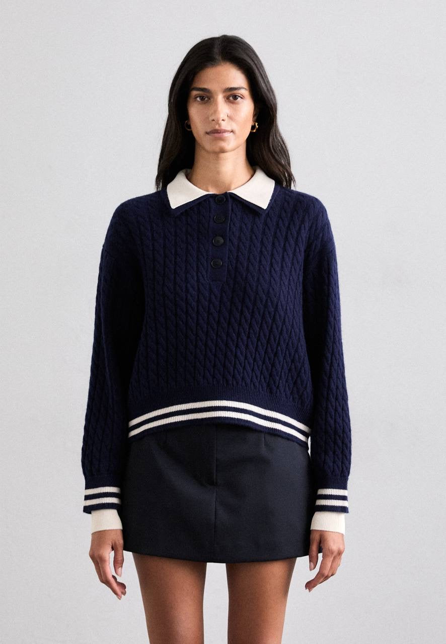 SD Fred Wool-Cashmere Cable Knit Sweater