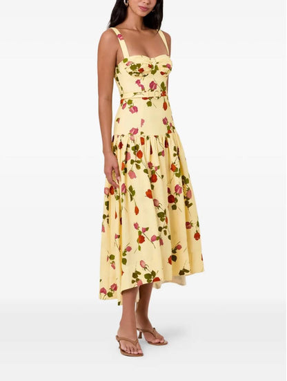 NC Makenna Drop Waist Corset Midi Dress