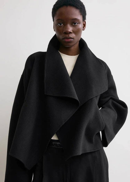 Tot Signature Cropped Double Face Wool Jacket