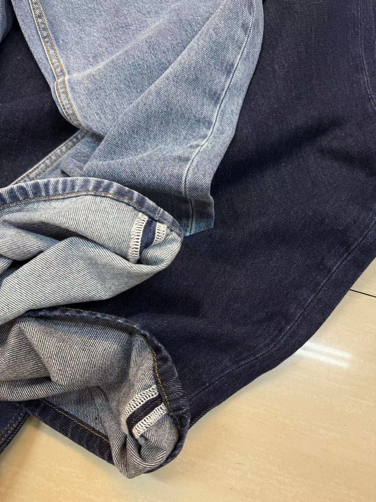 RL Straight Leg Cotton Denim Jeans with Pony Embroidered Pocket