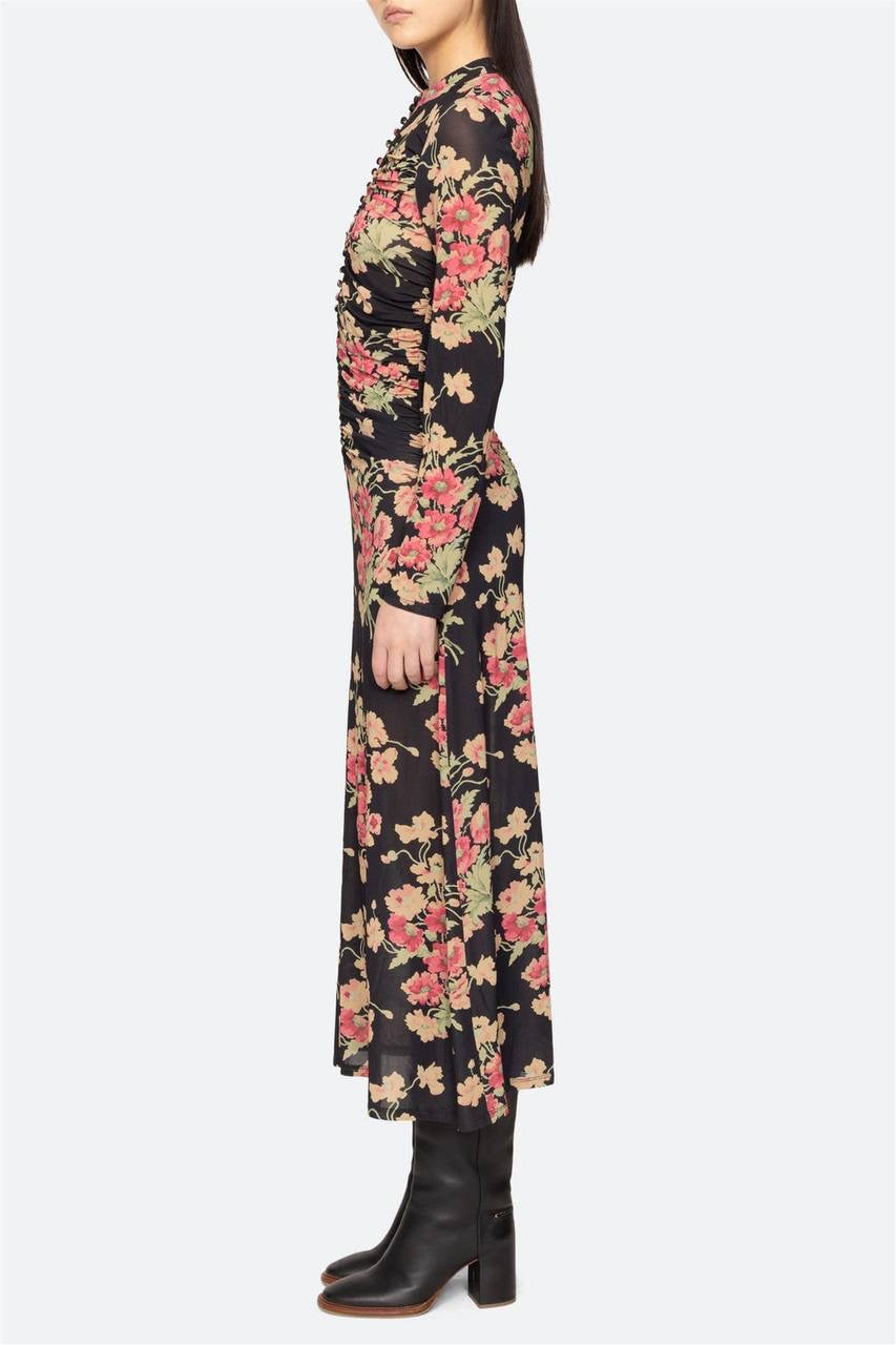 SE Cornelia Long Sleeve Midi Dress