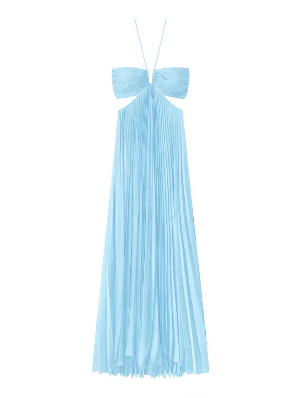 (PART 2/2) 8 Colors! ALC Moira Satin Pleated Maxi Dress
