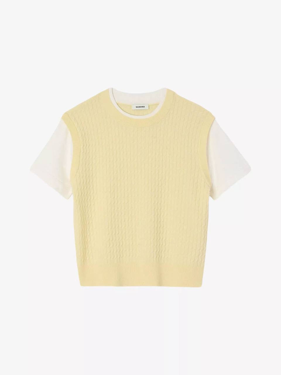 SD Layered Short-Sleeved Knitted Jumper