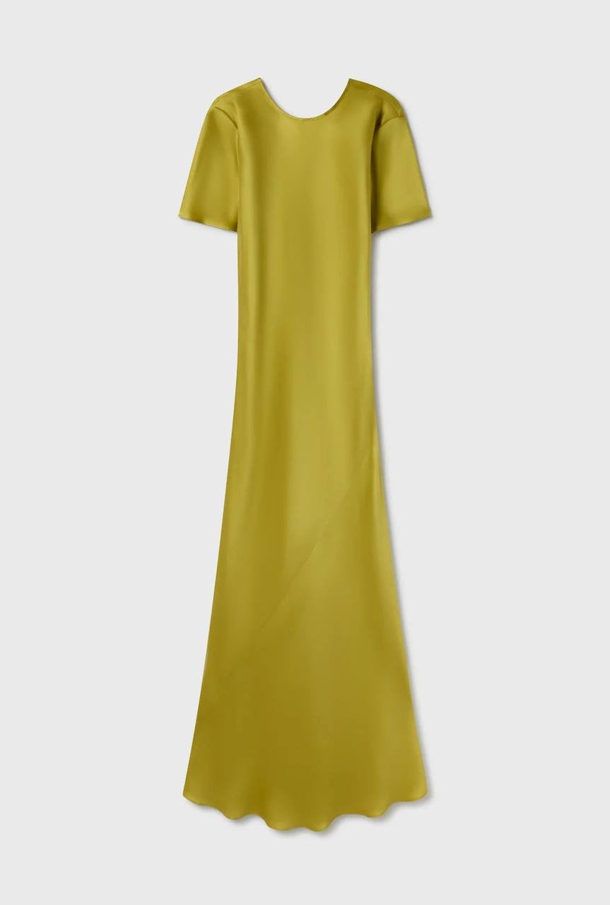 (PART 5/5) SL Short Sleeve Silk Bias Midi Maxi Dress