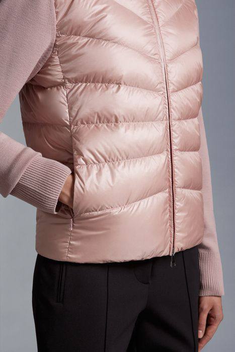 MC Quilted Puffer Jacket with Knit Sleeves