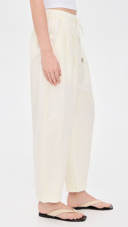 AA Everyday Pull-On Cotton-Linen Jogger Pants