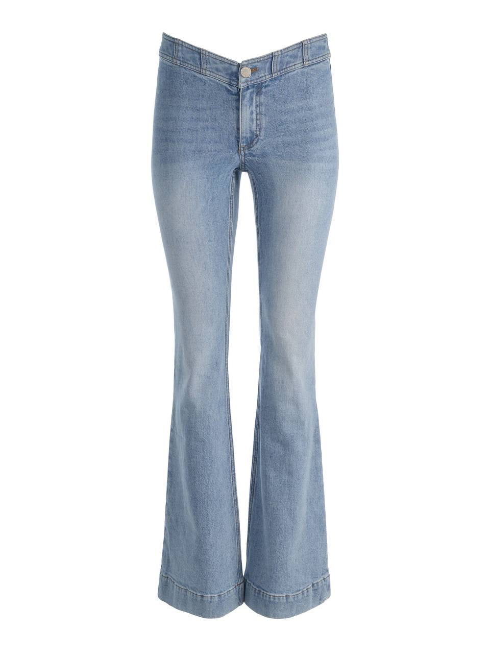 AO Chelsea Cropped Flare Stretch-cotton Jeans