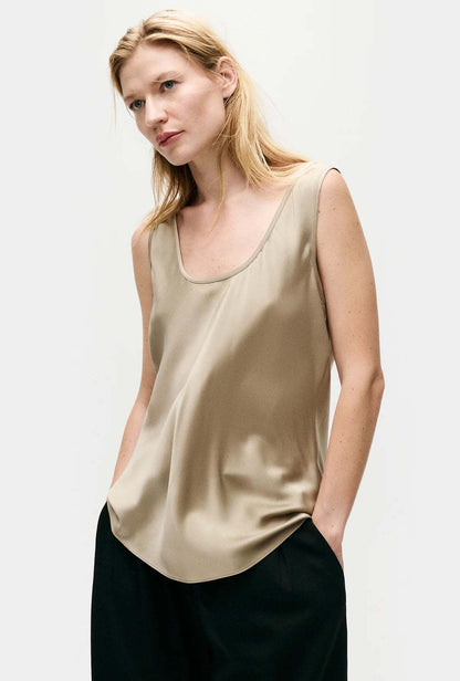 SALE! SL Silk Scoop Neck Tank Top