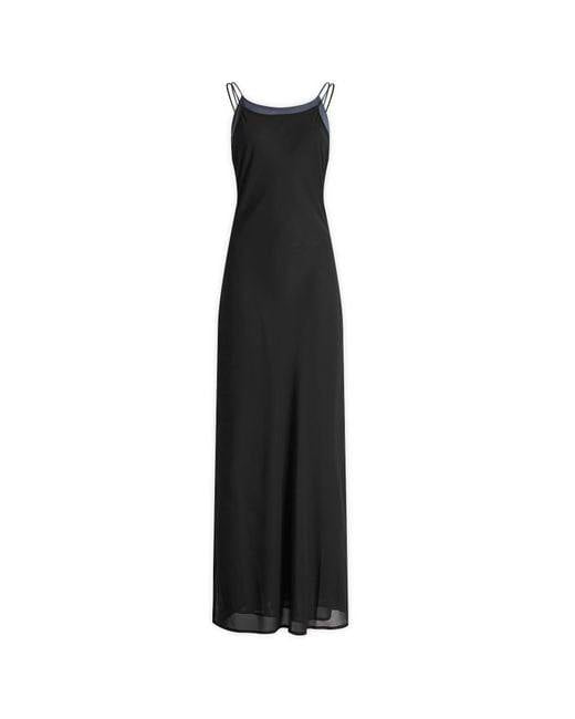 HZ Black Leika Double Slip Midi Dress