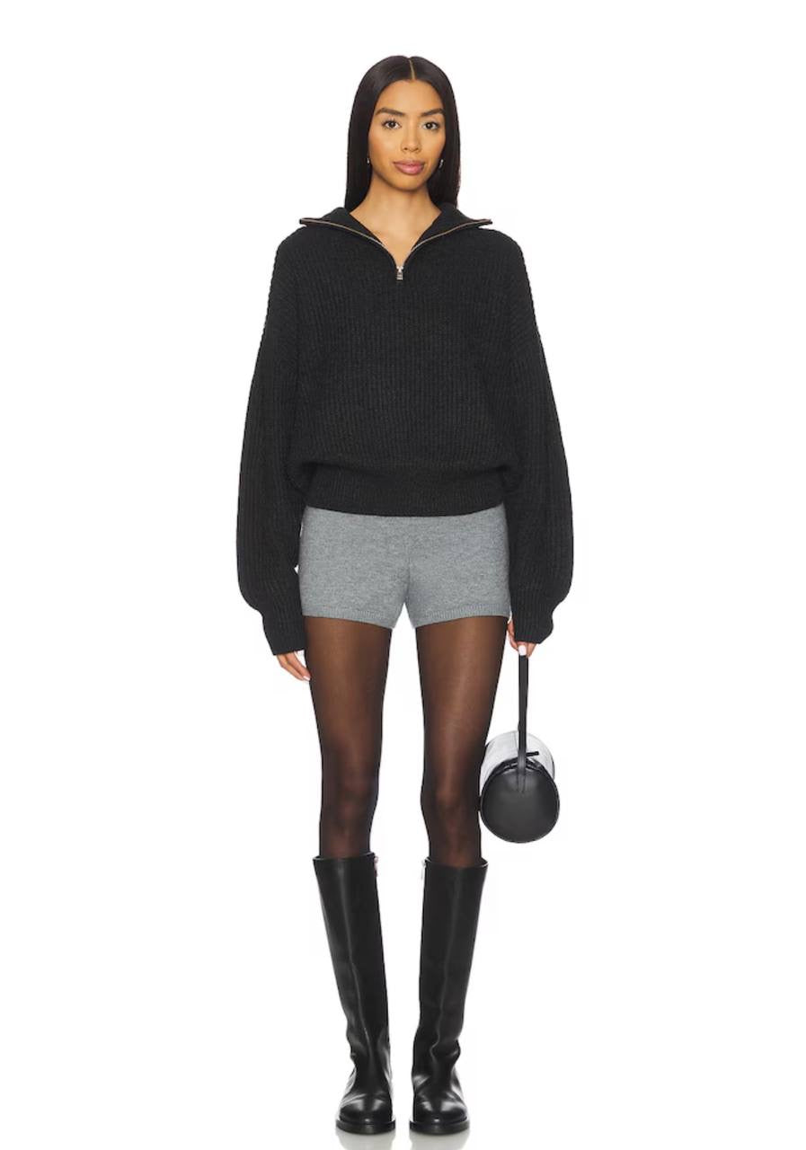 LF Shivani Quarter Zip Viscose-blend Sweater