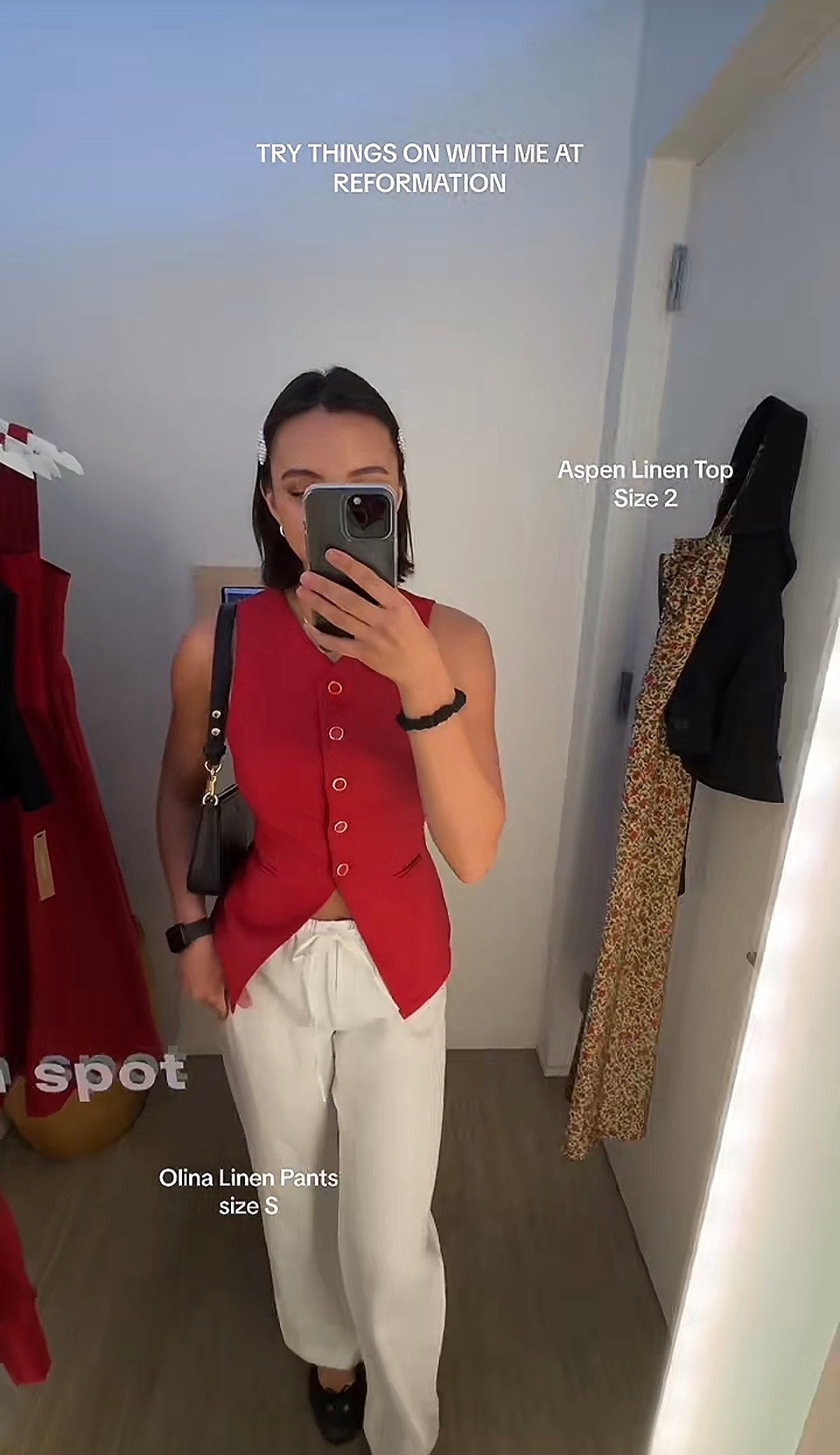Ref Aspen Linen Vest Top