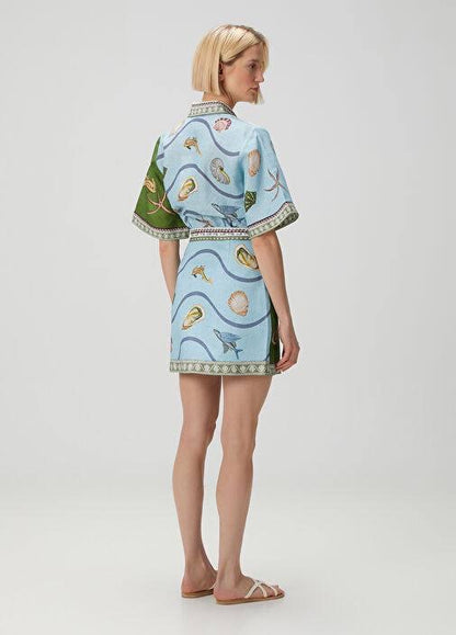ALM Bath House Linen Mini Dress