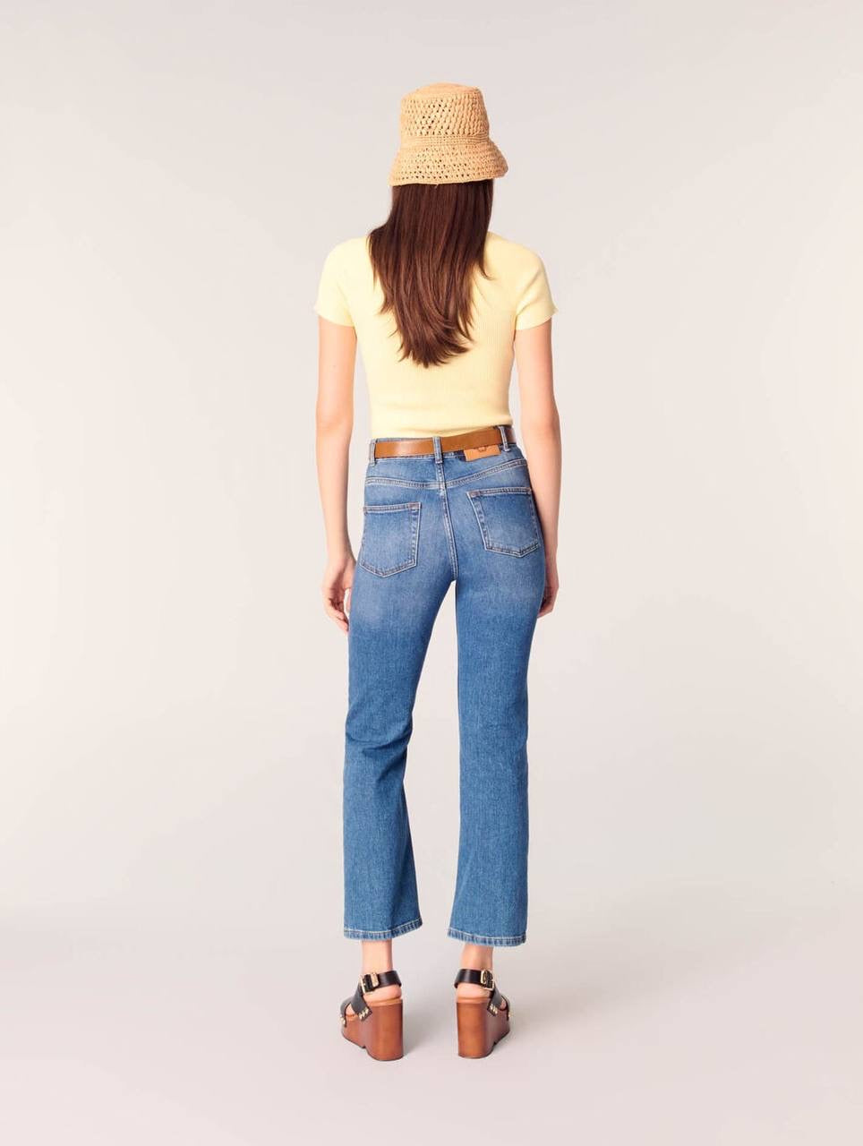 MJ Moka Rib Knit Sweetheart Shirt Top