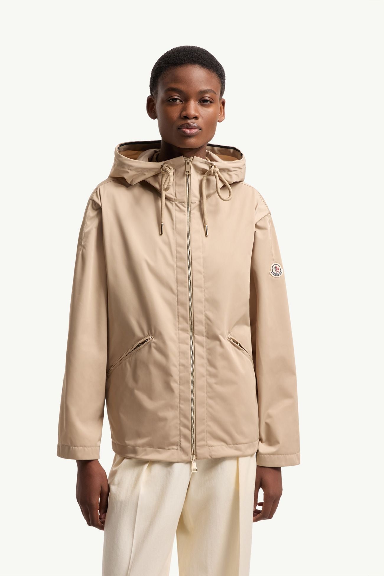 3 Colors! MC Cassiopea Hooded Micro Gabardine Jacket